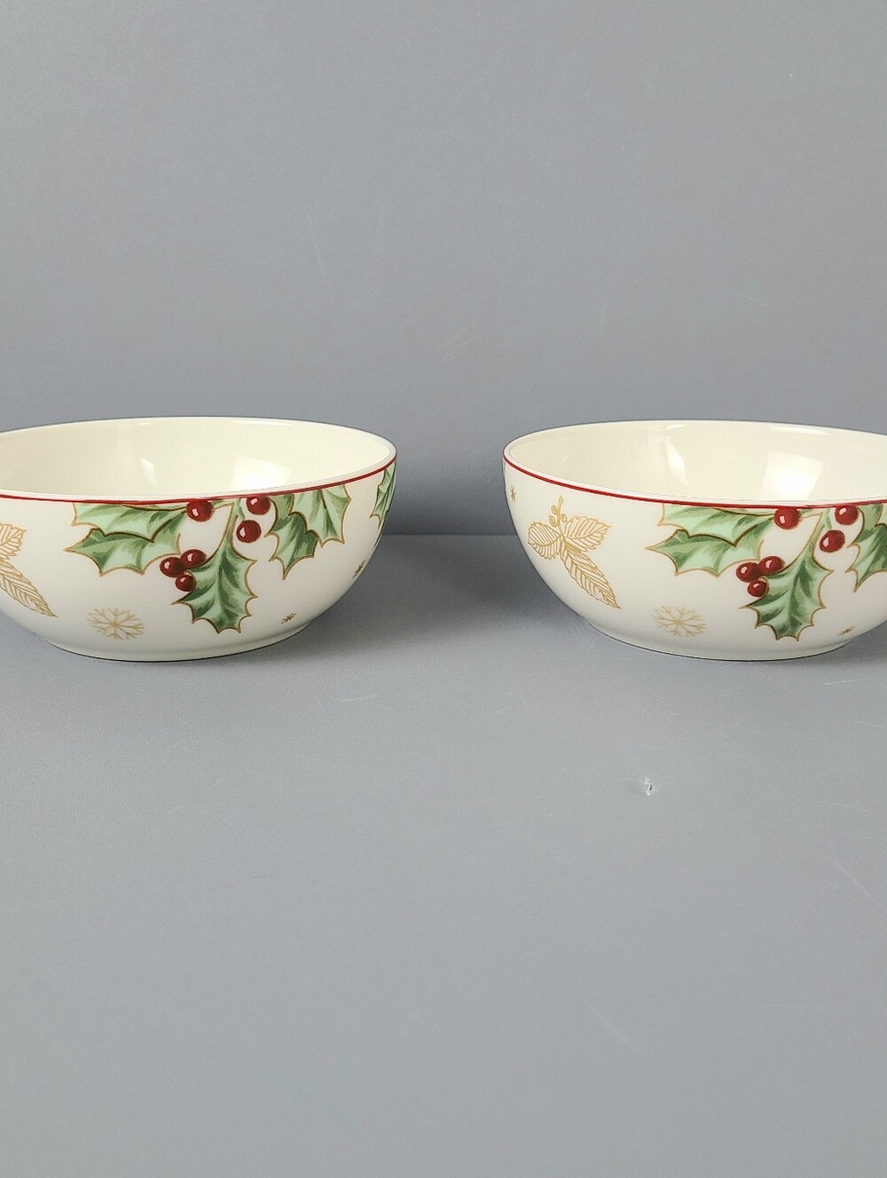 Lenox Treasured Traditions Fruit Bowls- Set of Two